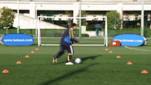 足球接球时脚是否该勾起来探讨