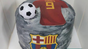 竹子造型足球蛋糕,男生会喜欢吗