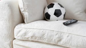 卡其色足球沙发推荐，给你不一样的舒适体验