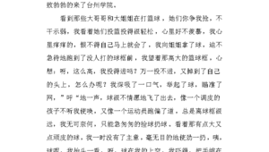 篮球真比足球好玩吗作文