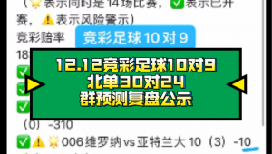 12.12能买足球竞彩吗?这背后的答案和玩法全揭秘